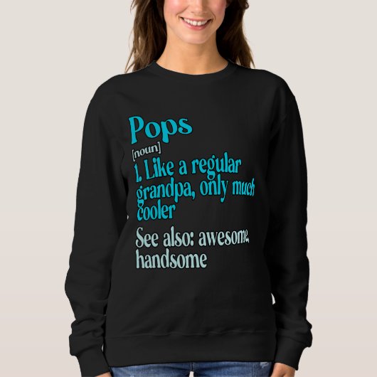 Mens Pop wie ein regelmäßiger Großvater nur viel C Sweatshirt (Vorderseite)