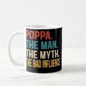 Mens Poppa der Mann, der Mythos, der schlechte Ein Kaffeetasse (Links)