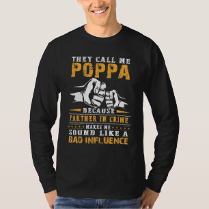 Mens Poppa Poppa Partner in Crime T-Shirt