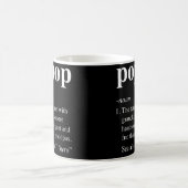 Mens Poppop Definition Funny Noun Opa Definiert Kaffeetasse (Mittel)