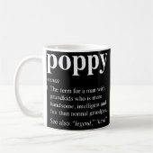 Mens Poppy Definition Funny Dictionary Entry for Kaffeetasse (Links)