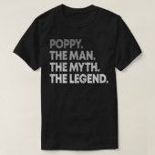 Mens Poppy Der Mann der Mythos Das Geschenk für Gr T-Shirt (Design vorne)