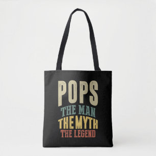 Mens Pops Der Mensch Myth Legend Vater Geschenk Tasche
