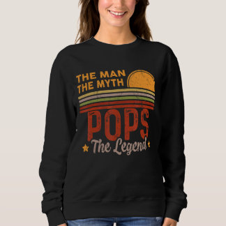 Mens Pops Der Mensch Mythos Legende Retro Großvate Sweatshirt
