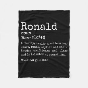 Mens Prank Vorname Wörterbuch Bedeutung Funny Fleecedecke