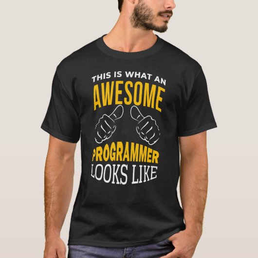 Mens Programmer Software Developer Computer Motor T-Shirt (Vorderseite)