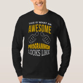 Mens Programmer Software Developer Computer Motor T-Shirt (Vorderseite)