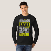 Mens Programmer Vater Jokes werden in einer Datenb T-Shirt (Vorne ganz)