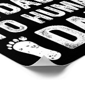 Mens Promoted From Dog Dad To Human Dad, Funny New Poster (Ecke)