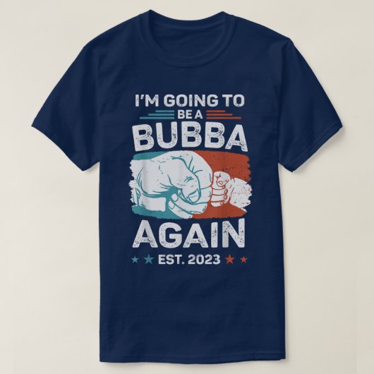 Mens Promoted To Bubba Again Est 2023 Pregnancy An T-Shirt (Design vorne)
