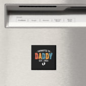 Mens Promoted To Daddy 2026 Dad Est 2026 Daddy To Magnet (In Situ (Geschirrspüler))