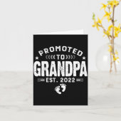 Mens Promoted To Grandpa Est 2022 Funny New Grandp Karte (Gelbe Blume)