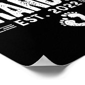 Mens Promoted To Grandpa Est 2022 Funny New Grandp Poster (Ecke)