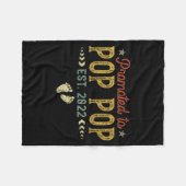 Mens Promoted To P P Est 2022 Funny New P P Fleecedecke (Vorderseite (Horizontal))