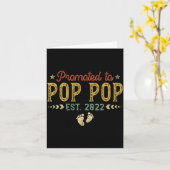 Mens Promoted To P P Est 2022 Funny New P P Karte (Gelbe Blume)