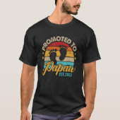 Mens Promoted to Papaw 2023 Father's Day  First Ti T-Shirt (Vorderseite)