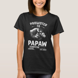Mens Promoted to Papaw Loading 2023 für neuen Dad T-Shirt