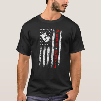 Mens Promoted To Pops 2023 Usa Flag Father's Day N T-Shirt