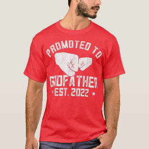 Mens promoviert zu Godvater 2022 , Schwangerschaft T-Shirt