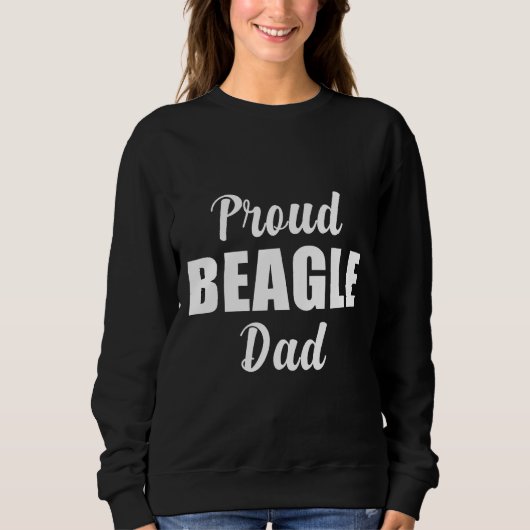 Mens Proud Beagle Vater Sweatshirt (Vorderseite)