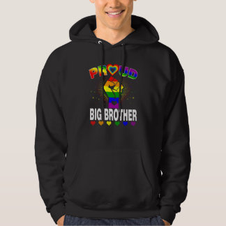 Mens Proud Big Brother Rainbow Lgbt Gay Pride Mon Hoodie