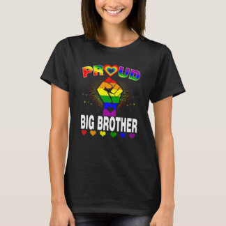 Mens Proud Big Brother Rainbow Lgbt Gay Pride Mon T-Shirt