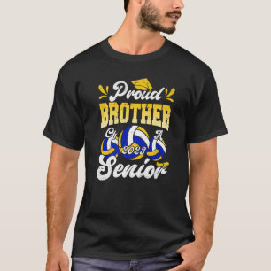 Mens Proud Bruder von einem Volleyball Senior 2023 T-Shirt