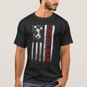 Mens Proud Cheer Vater American Flag Cool USA Patr T-Shirt
