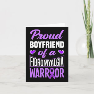 Mens Proud-Freund eines Fibromyalgie-Kriegers Karte