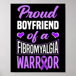 Mens Proud-Freund eines Fibromyalgie-Kriegers Poster