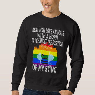 Mens Proud Gay Men Pride LGBTQ Funny Gay Beekeeper Sweatshirt