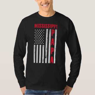 Mens Proud Mississippi Papa T-Shirts für den Vater