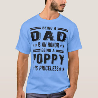Mens Proud Poppy Best Poppy Opa T-Shirt