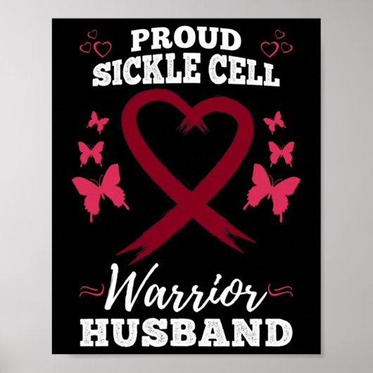 Mens Proud Sickle Cell Warrior Handband Sickle Cel Poster (Vorne)