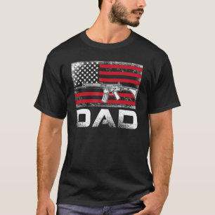 Mens Proud Vater Daddy Gun Rights Ar 15 American F T-Shirt