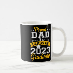 Mens Proud-Vater einer Klasse von 2023 Hochschulab Kaffeetasse