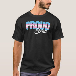 Mens Proud Vater Transgender Trans Pride Flag Lgbt T-Shirt