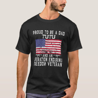 Mens Proud Vater Tutu Operation Dauerhafte Freihei T-Shirt