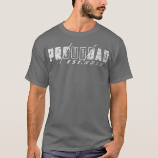 Mens Prouddad 2017 Stolzer Vater seit 2017 Vater' T-Shirt