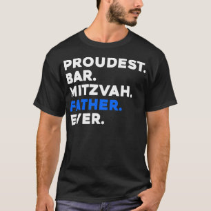 Mens PROUDEST BAR MITZVAH VATER JEDER Jüdische Jun T-Shirt