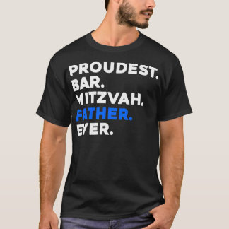 Mens PROUDEST BAR MITZVAH VATER JEDER Jüdische Jun T-Shirt