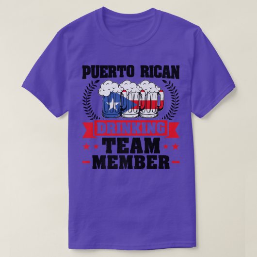 Mens Puerto ricanisches Bier-Team T-Shirt (Design vorne)