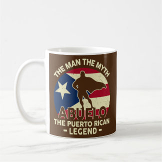 Mens Puerto Rico Abuelo Der Mensch Mythos Puerto R Kaffeetasse