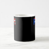 Mens Puerto Rico Flag Vatertag Patriotisches Puert Kaffeetasse (Mittel)