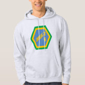 Men's Pullover Hoodie ash BRASIL 26 (Vorderseite)