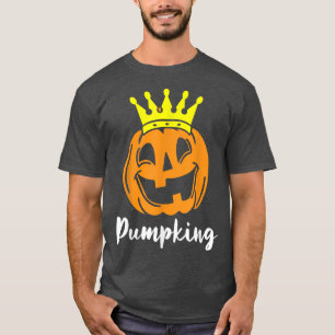 Mens Pump-King Lazy Halloween Kostüm Pumpkin Jack T-Shirt