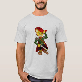 Mens Puss in Stiefeldesign T-Shirt