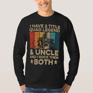 Mens Quad Racing für deinen Quad Uncle T-Shirt