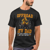 Mens Quad Vater Atv Daddy Offroad Väter T-Shirt (Vorderseite)