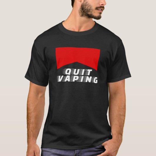Mens Quit Vaping Be A Man T-Shirt (Vorderseite)